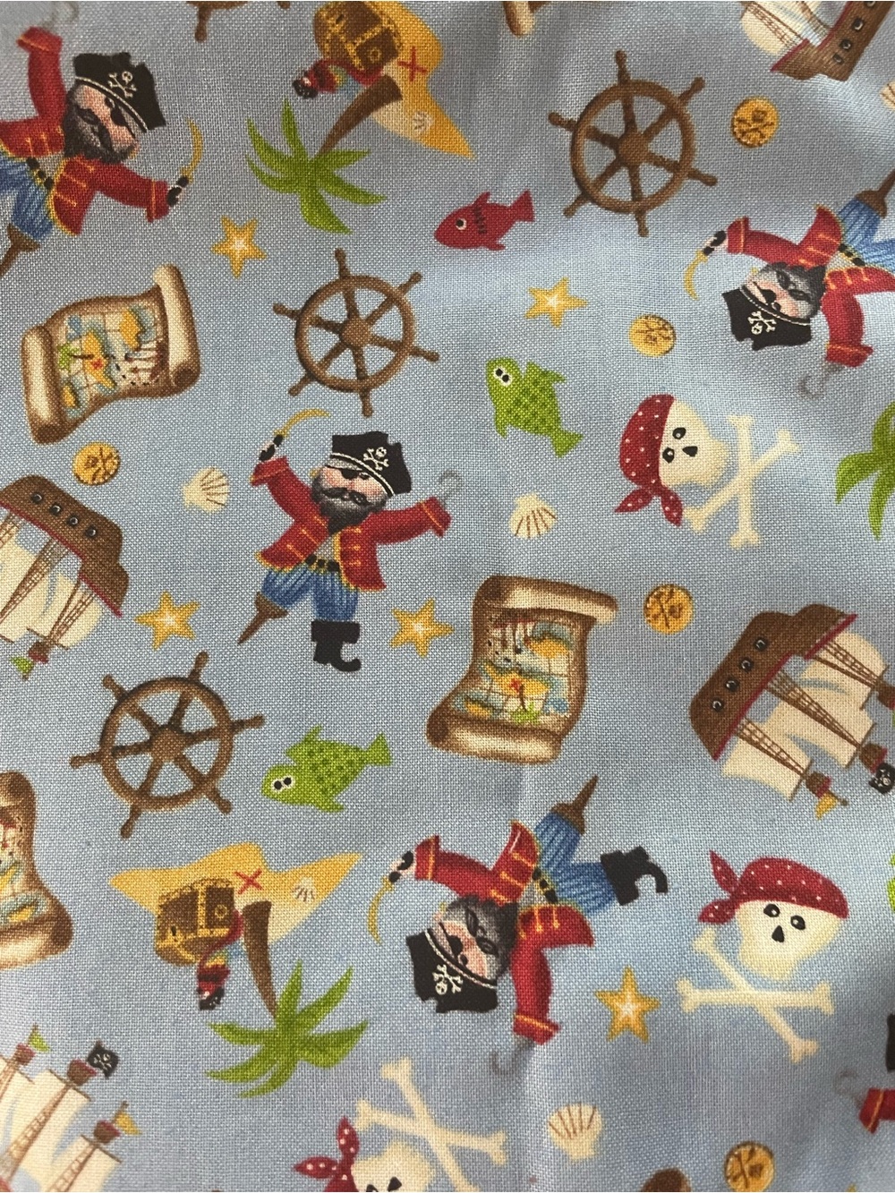 Pirate cotton 1/2 yard cut